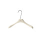 ຮ້ານຂາຍເສື້ອຜ້າ້ໍານົມສີຂາວເຄື່ອງນຸ່ງຫົ່ມ hanger ຂອງແມ່ຍິງ beech ໄມ້ beige ເຄື່ອງນຸ່ງຫົ່ມ hanger ins internet celebrity clothes support non-slip trouser clip custom LOGO