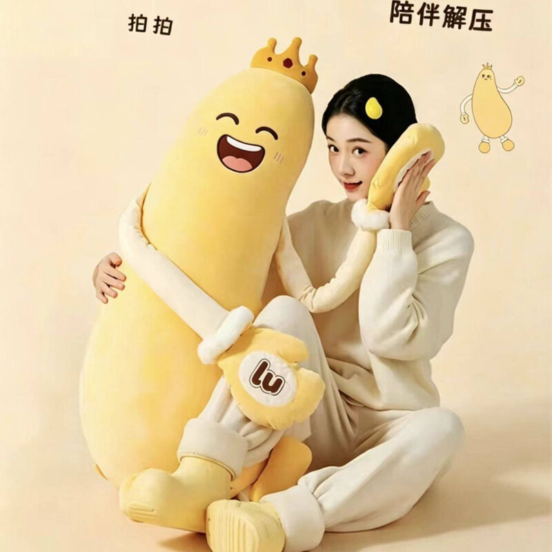 Mango King Sleep Aid Patting Gadget Long Plush Toy Pillow for Girls to Hug between Legs While Sleeping, Special Cushion Comfort Pillow