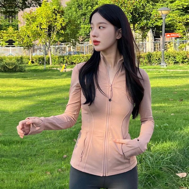 Slimming Iuiu Spring and Autumn Deflne Style Patchwork Breathable Elastic Pocket Running Sports Yoga Jacket