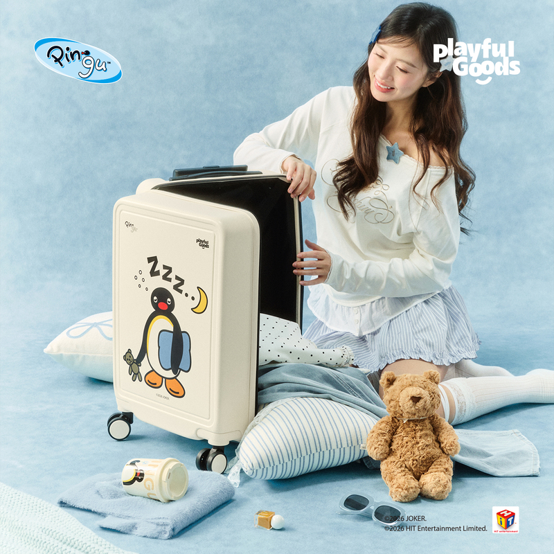 A Bit Naughty | Wiggle Wiggle/Pingu Suitcase 20inch Student Trolley Suitcase for Travel and Boarding A Bit Naughty | Wiggle Wiggle/Pingu Suitcase 20inch Student Trolley Suitcase for Travel and Boarding