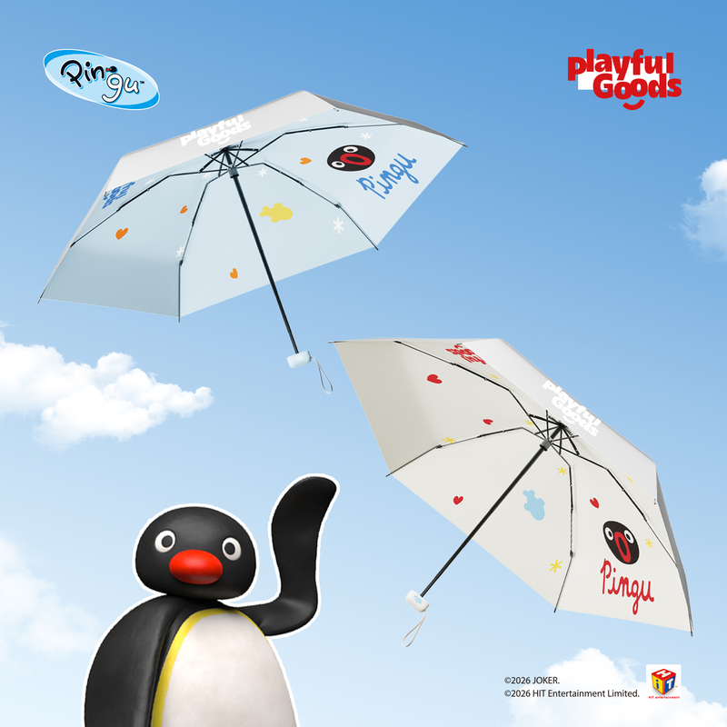 A Bit Mischievous X Pingu Titanium Silver Plastic Capsule Sun Umbrella, Sun Protection and Uv Protection for Women, Portable for Both Sunny and Rainy Days A Bit Mischievous X Pingu Titanium Silver Plastic Capsule Sun Umbrella, Sun Protection and Uv Protection for Women, Portable for Both Sunny and Rainy Days