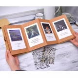 Складной орган, кожаный книга роста, книга с картинками, DIY, креативный подарок