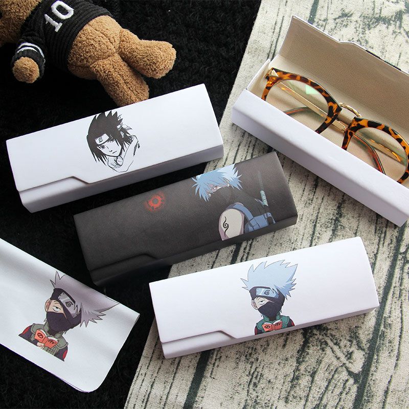 Myopia Glasses Case for Boys, Creative, Personalized, Simple, Portable, Anime Naruto Student, Anti-Stress Eye Storage Box
