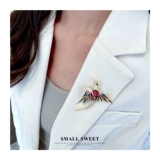 Элитный Феникс, медная металлическая китайская брошь, эмаль, костюм, булавка, аксессуар, китайский стиль, изысканный стиль