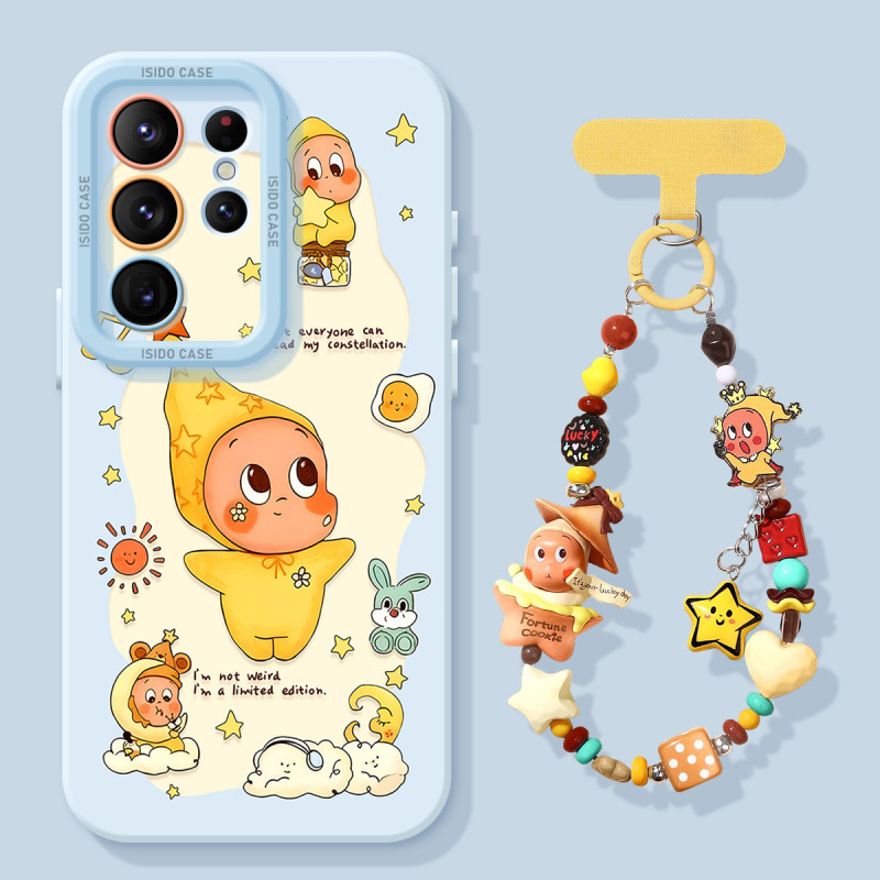 Moon and Stars Suitable for Samsung S25Ultra Mobile Phone Case 2026 New Model S24 Silicone S24+ Super Nice Full Cover S23+ Female S23Ultra with Lanyard 25 Anti-Fall 24Ultra Protective Case Moon and Stars Suitable for Samsung S25Ultra Mobile Phone Case 2026 New Model S24 Silicone S24+ Super Nice Full Cover S23+ Female S23Ultra with Lanyard 25 Anti-Fall 24Ultra Protective Case