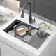 Sus304 Hidden Bar Sink Cup Washer for Cafes, Milk Tea Shops, Western Kitchens, Tea Rooms, Island Counters, Small Sinks