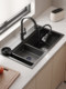 Jomow Sink Large Single Bowl Double Bowl Converted to Single Bowl Thickened Sus304 Stainless Steel Kitchen Sink Above Counter, Undermount, and under Counter