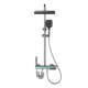 Jomow Shower Set for Home Use, All-Copper Bathroom Shower Faucet, Rain Shower Head, Thermostatic Showerhead with Booster