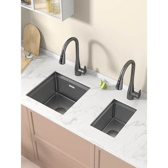 304 Honeycomb Embossed Small Sink Bar Invisible Single-Slot with Cover Western Kitchen Hidden Island Sink