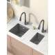 304 Honeycomb Embossed Small Sink Bar Invisible Single-Slot with Cover Western Kitchen Hidden Island Sink