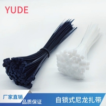 National standard self-locking nylon cable ties plastic cable ties factory-grade white and black plastic cable ties binding and fixing straps