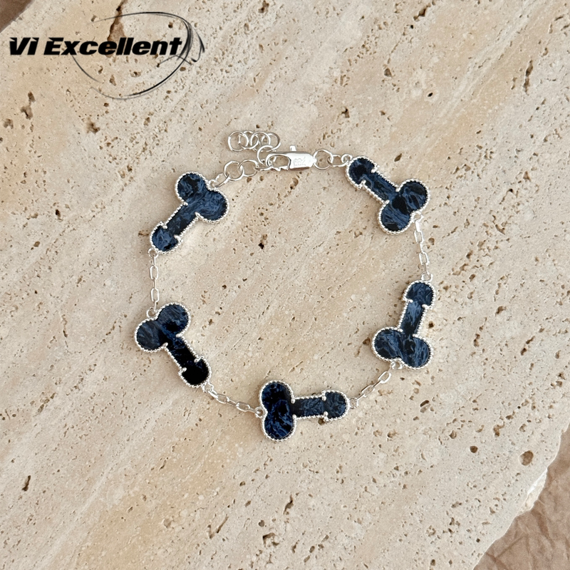 [in Stock] Independent  Yabao Peter Stone Bracelet, Simple and Versatile, Light Luxury with a High-End Feel, Celebrity Style Jewelry