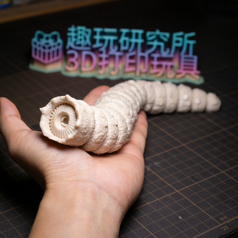 Big Sandworm 3D Printed Monster Toy Children's Day Birthday Gift Dune Movie Model Car Decoration