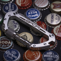 GPCA multifunctional combination tool camping field trip carry EDC carabiner bottle opener keychain