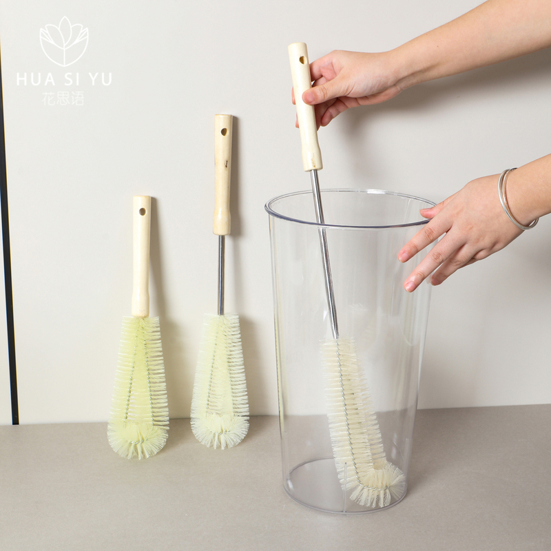 Long-Handled Brush for Flower Arrangement and Flower Care, Vase Cleaning Brush, Long Pole, Long Handle, Soft Bristle Brush, Dead Corner Brush, Flower Shop Supplies