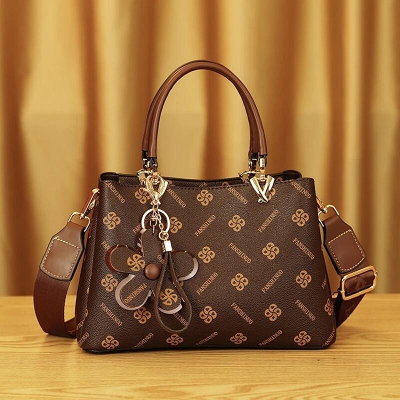 Fansino Women's Bag 2026 New Style Fashionable and Elegant Classic Handbag Commuter Shoulder Crossbody Bag