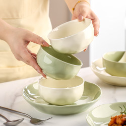 Bowl for Home Use 2025 New Model High-Quality Ceramic Rice Bowl Single Bowl for Personal Use Particularly Beautiful Bowl Rice Bowl