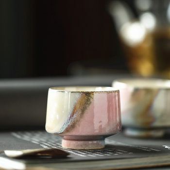 Jingdezhen Hand-Pulled Underglaze Ceramic Kung Fu Tea Cup, Master Cup, Single Cup, High-End Personal Tea Set