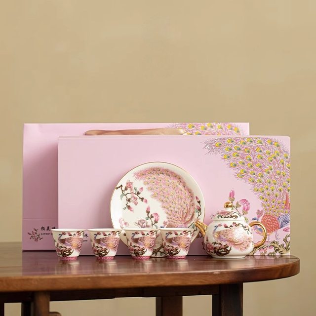 Enamel filigree silver high-end teapot teacup household special utensils for making tea Kungfu tea set 2026 new style