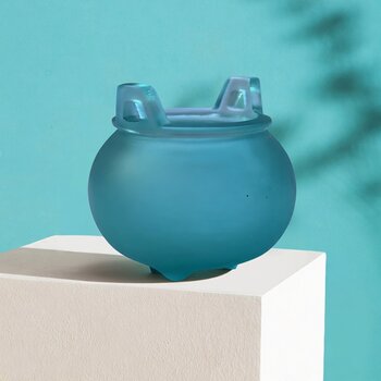 Handmade Glass Xuande Incense Burner, Three-Legged Small Incense Burner, Incense Holder, Home Indoor Incense Burner, Aromatherapy Tea Ceremony Ornament