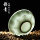Jingdezhen Shadow Green Lotus Petal Master Cup Single Cup High-end Ceramic Tea Cup High-end Personal Kung Fu Tea Set