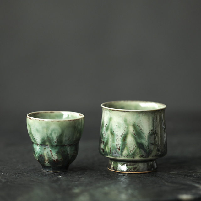 Jingdezhen hand-pulled billet wood-fired kiln turned gourd cup master cup single cup high-end personal ceramic Kung Fu tea cup