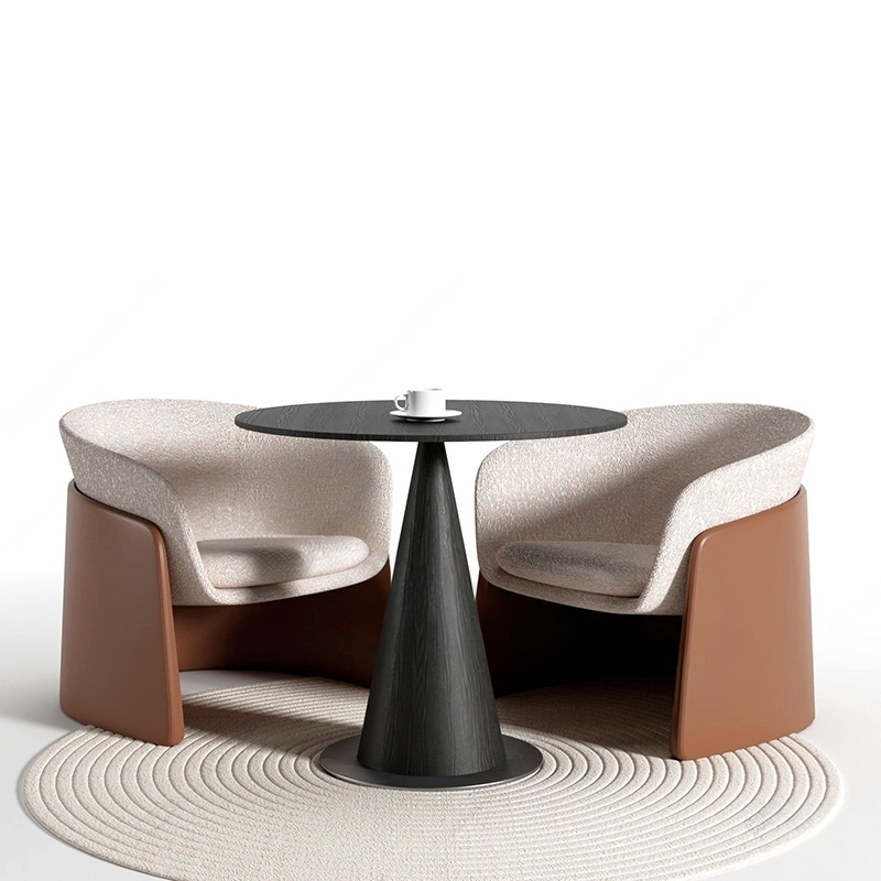 Light Luxury and Simple Balcony Leisure Chair, Hotel Lobby, Club Reception and Negotiation, One Table and Two Chairs, Designer Creative Single Chair