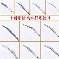Jade carving tools jade jade grinding files special-shaped set of knives manual window peeling grinding diamond files