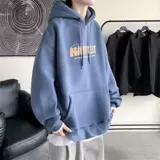 Трендовая удерживающая тепло демисезонная толстовка с капюшоном для школьников, в американском стиле, оверсайз