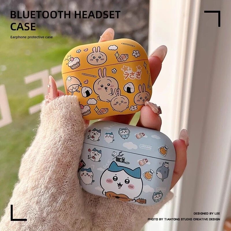 Suitable for Apple Earphone Case AirPods 4Th Generation Earphone Protective Case Airpodspro2 Protective Cover Bluetooth Airpods3 Cartoon Pro Second Generation Aipods Fourth Generation Noise Reduction Version Air4 Creative