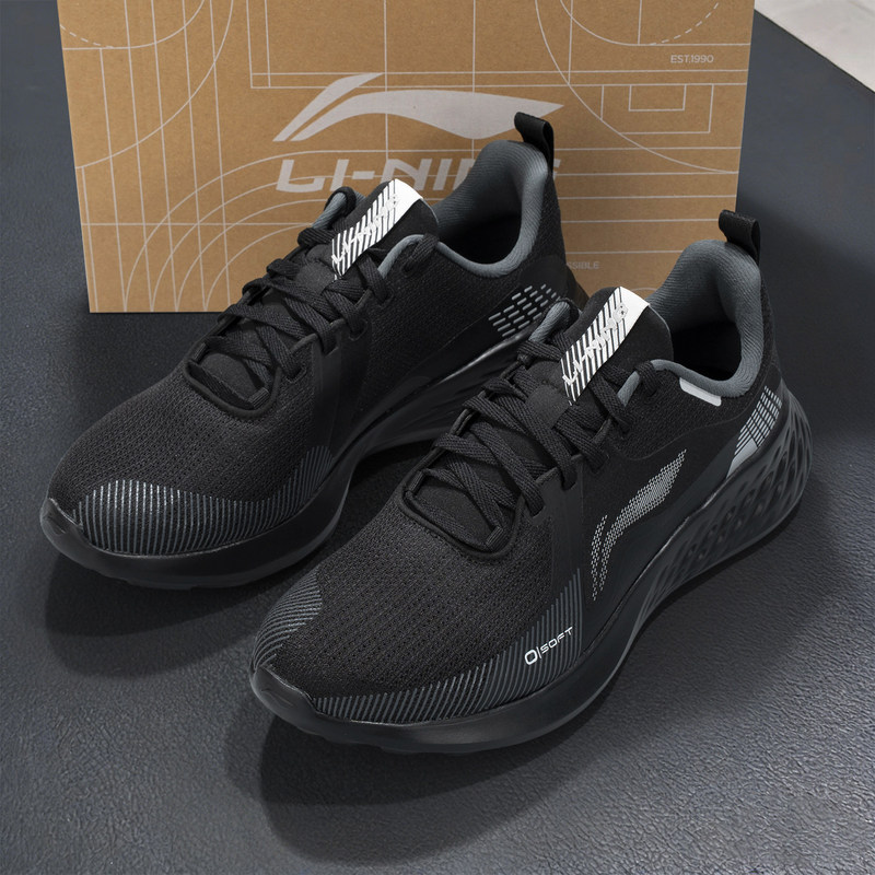 Li Ning Soft Running Shoes Men's 2026 Autum New Men's Breathable Lightweight Sports Shoes Casual Jogging Shoes for Men Li Ning Soft Running Shoes Men's 2026 Autum New Men's Breathable Lightweight Sports Shoes Casual Jogging Shoes for Men