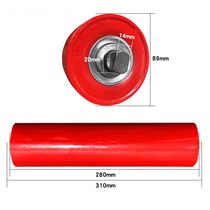 Conveyor belt roller roller roller roller bearing roller bearing roller shaft dust proof and waterproof bracket towed to unpowered baking paint heavy duty