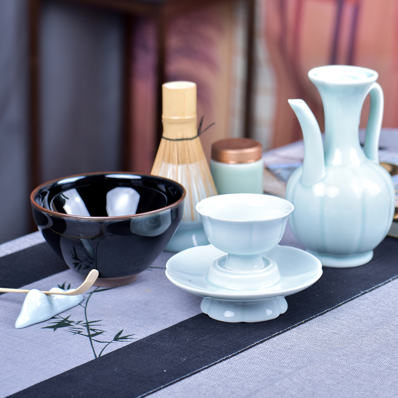 Song Dynasty Tea-Making Tool Set, Hundred Bamboo Tea Whisk, Matcha Pot-Filling Tea Tools, Tea Powder Can, Tea Set Accessories