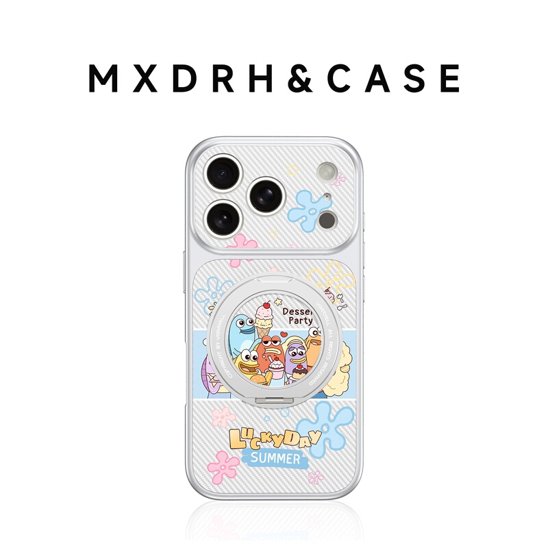 Bikini Castle Phone Case for iPhone 17 Pro Max, Cute and Quirky, Magnetic, Kevlar Rotating Stand for iPhone 16, Unique Creative Design for iPhone 14 Pro, Fish-Themed for iPhone 13, Creative and Unique for Women, Anti-Drop Protective Case for iPhone 15