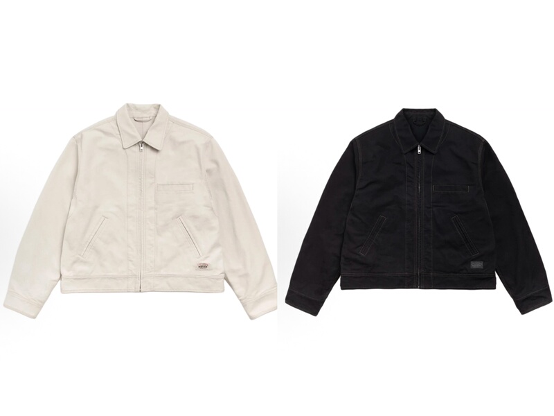Authentic Stussy Ss26 Loose-Fitting Zip-Up Comfortable Simple Workwear Pocket Jacket Unisex Limited Edition