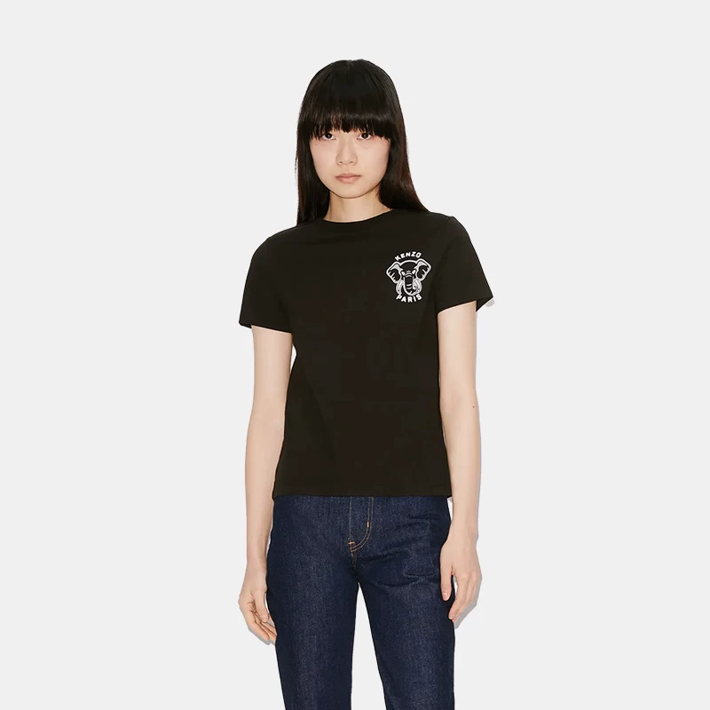 KENZO Kenzo, летняя футболка для мужчин и женщин с круглым воротом, принтом