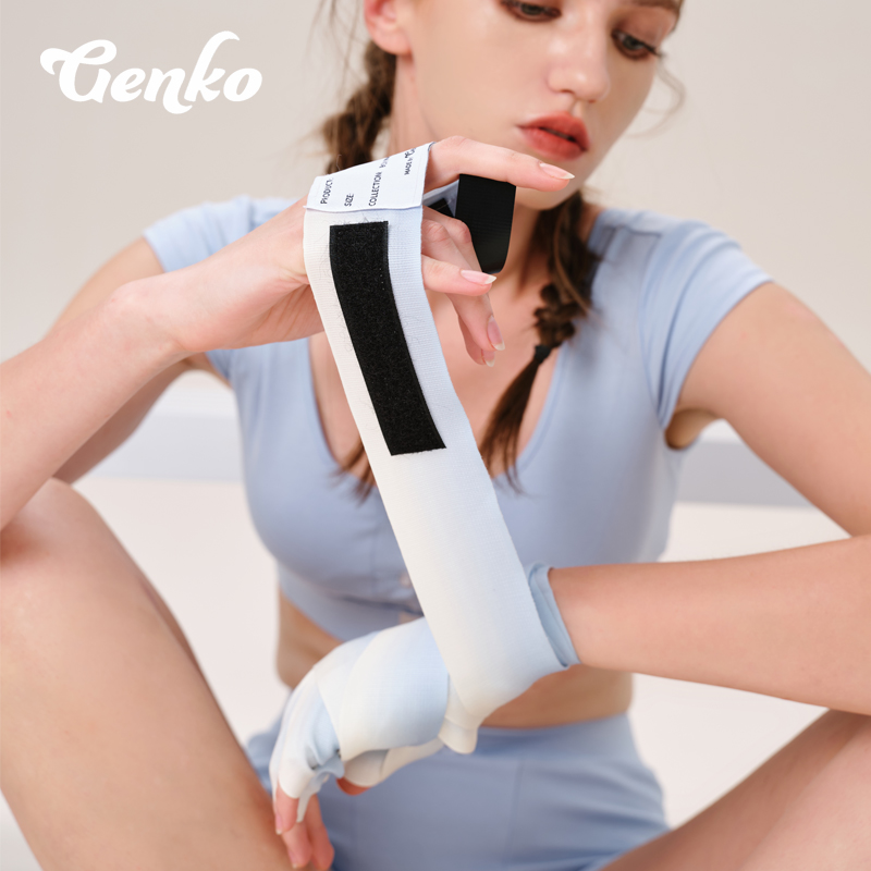 GENKO Boxing bandage sports loose tie strap with Thai boxed elastic stalking with goggle armguard elastic band 4 5 m-Taobao