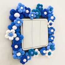 Internet celebrity modification dyYXK decorative material mirror material mirror frame modification i mirror edge decoration mirror opening