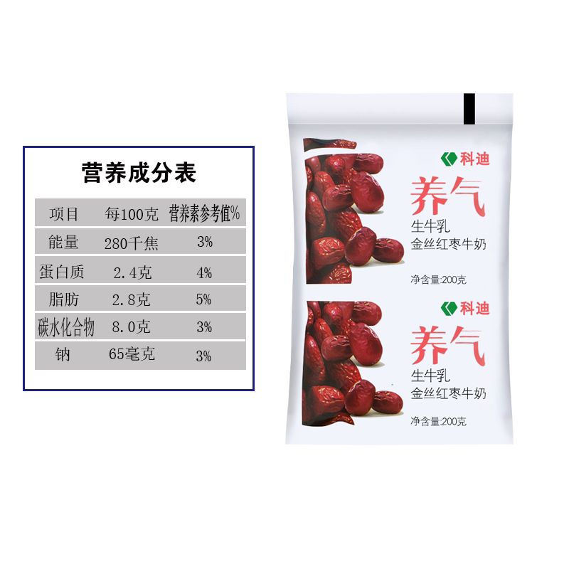 安享好物 安享E级纯奶-科迪红枣牛奶 国标