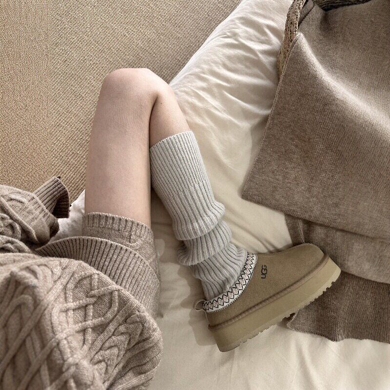 Cashmere Footless Socks That Look Great on Their Own or with Tights! They'Re Perfect for a High-End, Lazy, Chill Look with Uggs