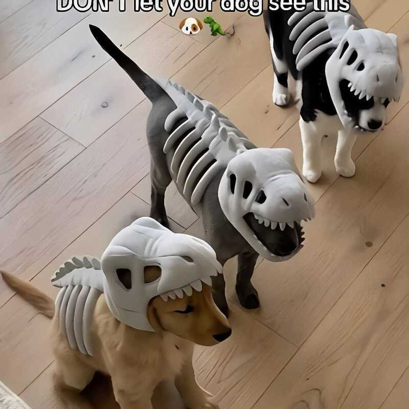 Dog Dinosaur Costume Headgear Decoration Cat Halloween Cute Pet Dinosaur Skeleton Costume Photo Prop Dog Dinosaur Costume Headgear Decoration Cat Halloween Cute Pet Dinosaur Skeleton Costume Photo Prop