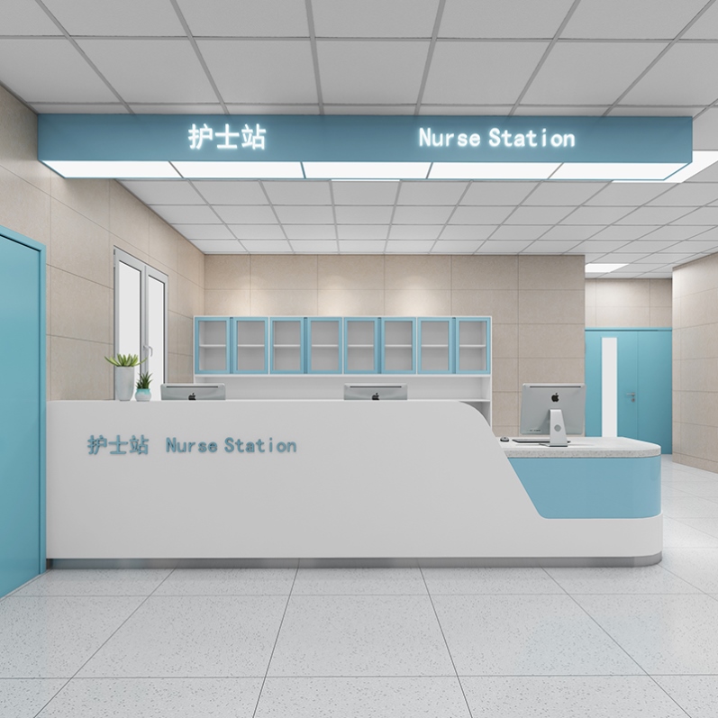 Guide Medical Desk Clinic Reception Desk Outpatient Clinic of Beauty House Receptionist Hall Nurses station Baking Lacquer Consulting Desk-Taobao