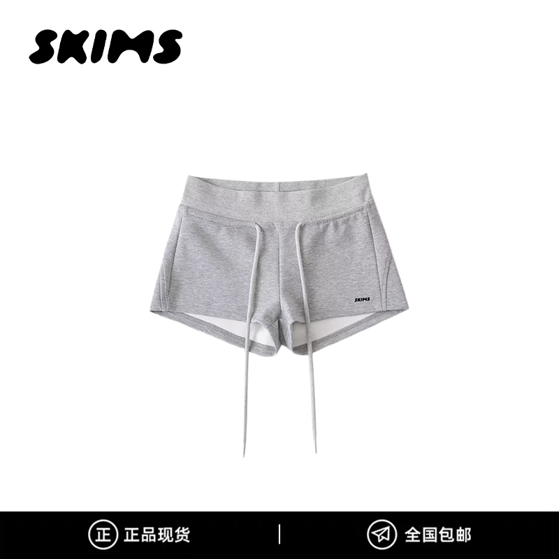 Authentic Skims Kardashian Sports-Style Low-Waist Drawstring Shorts for Women, Slim Fit, Casual Hot Pants, Sexy Style Authentic Skims Kardashian Sports-Style Low-Waist Drawstring Shorts for Women, Slim Fit, Casual Hot Pants, Sexy Style