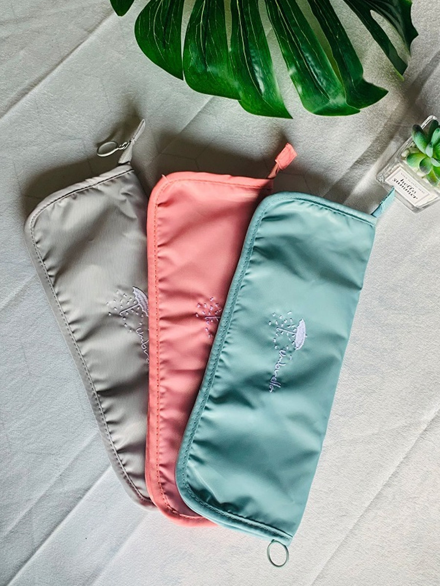 Water Suction Umbrella Cashier Bag With Handle Type Portable Triple Umbrella With Rain Hood Universal Folding Umbrella Waterproof Suede for containing bag-Taobao