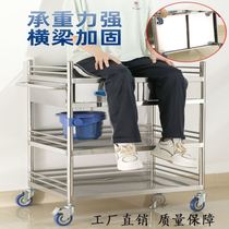 Medical trolley cosmetic surgery trolley thickened stainless steel shelf rescue cart medical equipment cart treatment cart