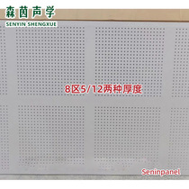 Perforated ceiling sound-absorbing board large and small hole calcium silicate gypsum board machine room pump room film noise reduction porous decorative material