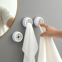 Japanese creative towel rack without punching storage hook kitchen rag plug hanger hand towel dish towel storage rack