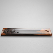 Manufacturer of ebony solid wood monolithic elegant tea tray dry soaking table small tray rectangular tea art tray tea set tea place