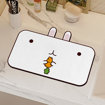 Direct selling washbasin absorbent cool pad powder room washstand toothbrush coaster fat P soap pad bathroom soft diatom mud