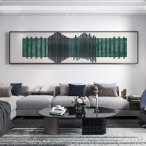Modern light luxury living room sofa background wall decoration painting dark green art room mural master bedroom bedside hanging painting